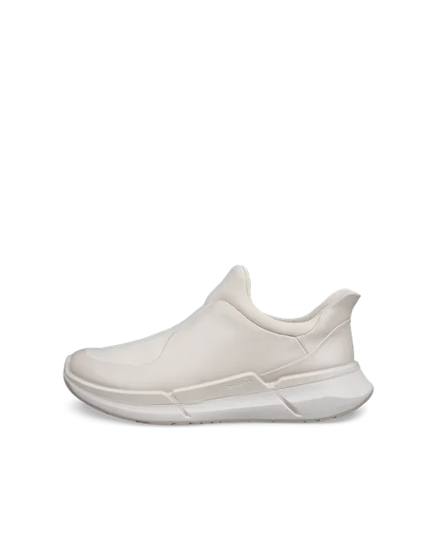 Women s ECCO Biom 2.2 Leather Slip On Trainer Beige