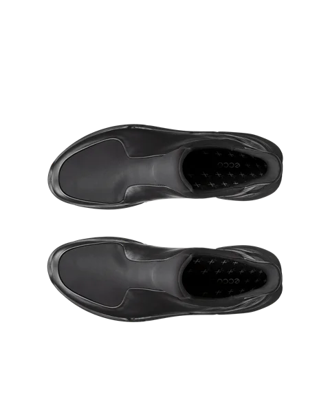 Men s ECCO Biom 2.2 Leather Slip On Trainer Black