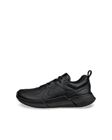 Women s ECCO Biom 2.2 Leather Slip On Trainer Black