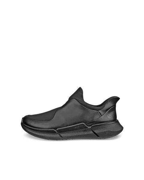 Women s ECCO Biom 2.2 Leather Slip On Trainer Black
