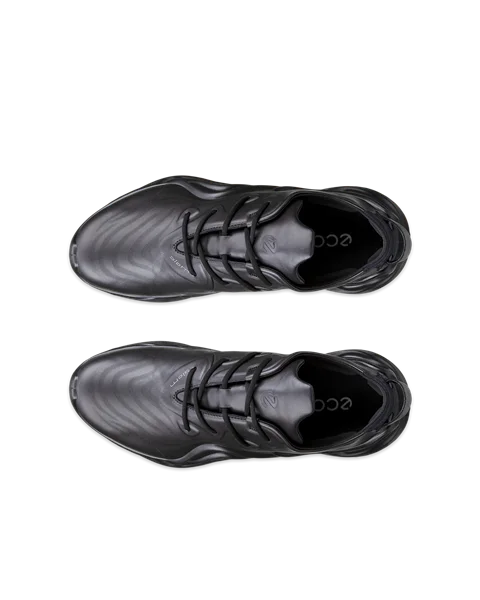 Men s ECCO Biom Infinite Leather Trainer Black