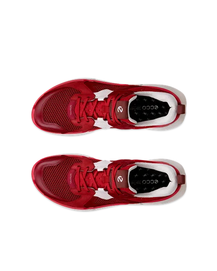 Women s ECCO Biom 2.0 Leather Trainer Red