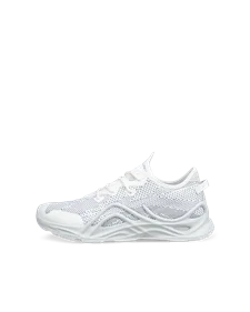Women s ECCO Gruuv Leather Trainer White