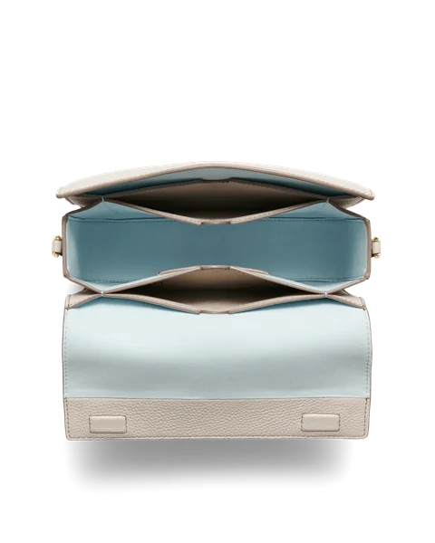 ECCO Umhangetasche aus Leder Beige