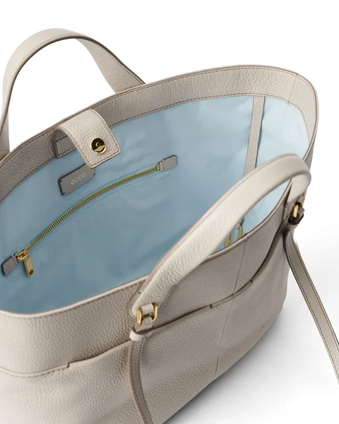 ECCO Leather Tote Bag Beige