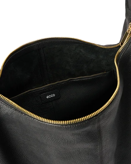 ECCO Hobo Hobo Tasche aus Leder Schwarz