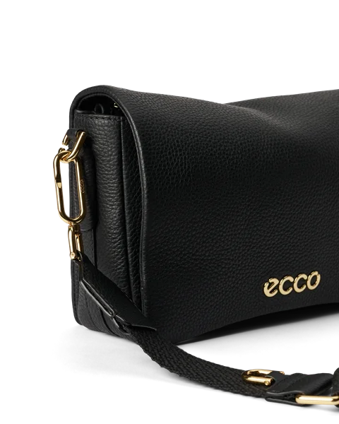 ECCO Pinch Leather Crossbody Bag Black