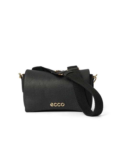 ECCO Pinch Leather Crossbody Bag Black