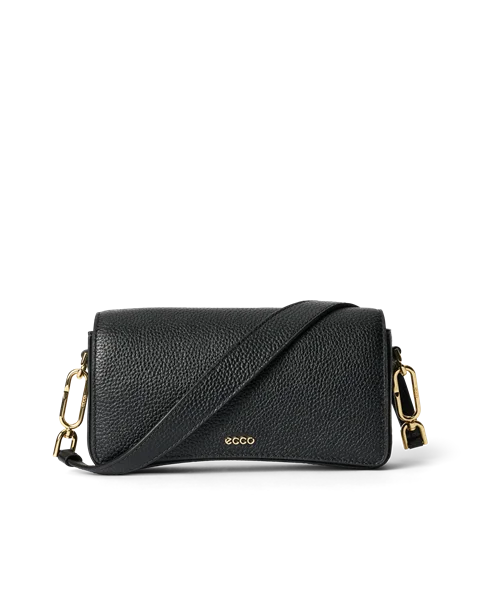 ECCO Pinch Leather Shoulder Bag Black