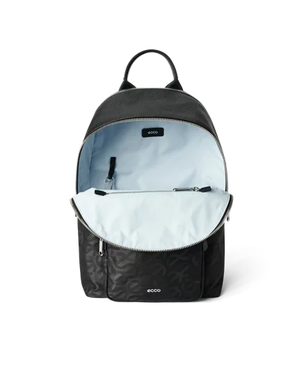 ECCO Round Textile Backpack Black