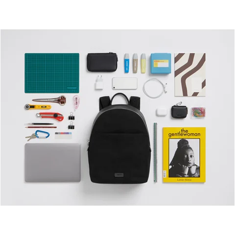 ECCO Textureblock Textile Backpack Black