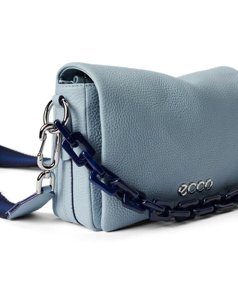 ECCO Pinch Leather Crossbody Bag Blue