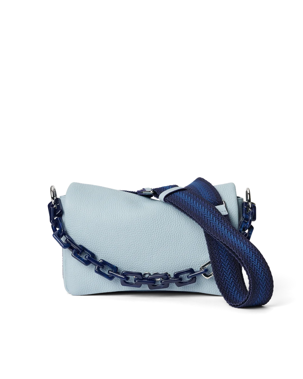 ECCO Pinch Umhangetasche aus Leder Blau