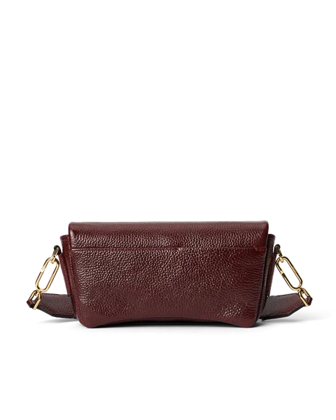 ECCO Pinch Leather Crossbody Bag Claret