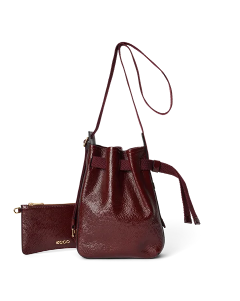ECCO Sail Hobo Tasche aus Leder Bordeauxrot