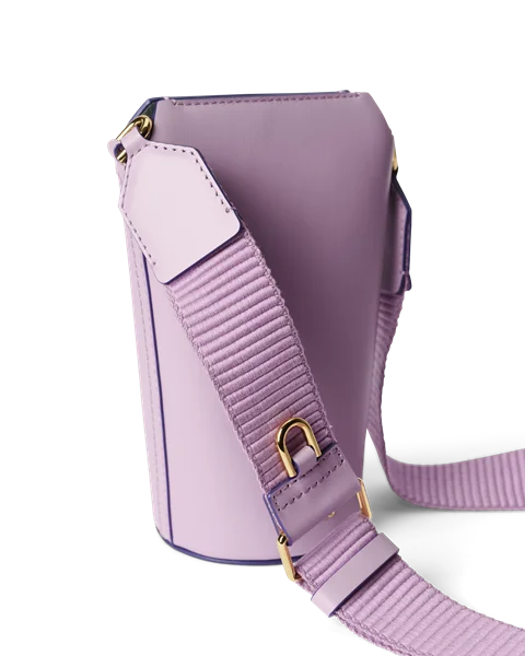ECCO Pot Umhangetasche aus Leder Lila