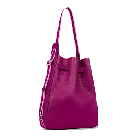 ECCO Sail Leather Compact Shoulder Bag Purple