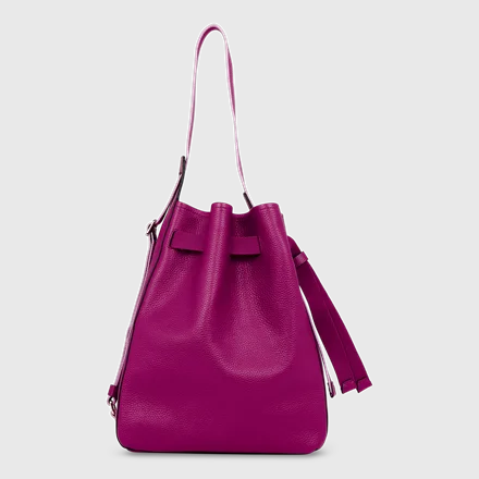 ECCO® Sail Leather Compact Shoulder Bag | Purple