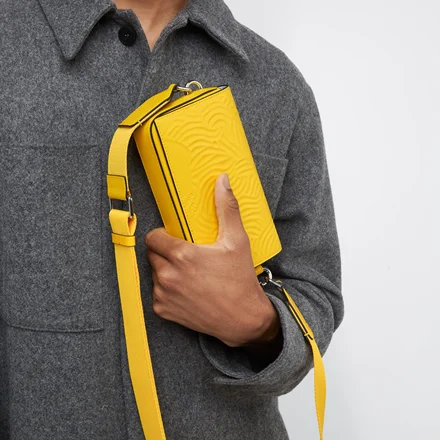 Bag with best sale yellow strap