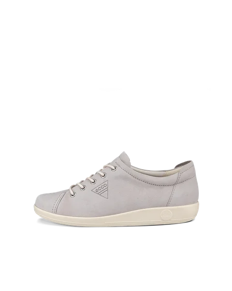 ECCO Soft 2.0 chaussures de marche en nubuck pour femme Gris