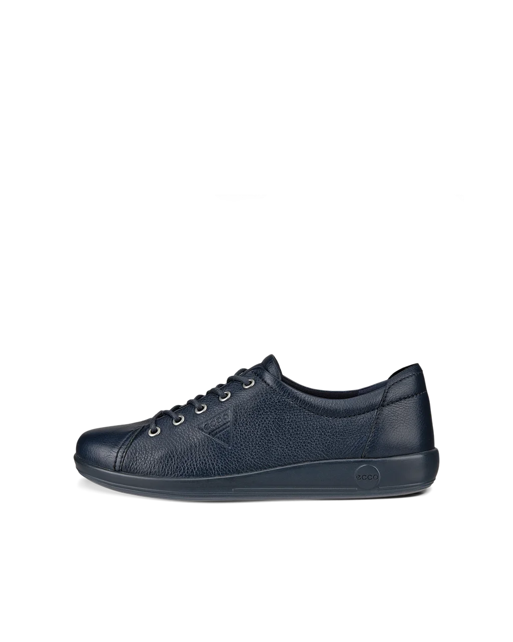 ECCO Soft 2.0 chaussures de marche en cuir pour femme Bleu marine