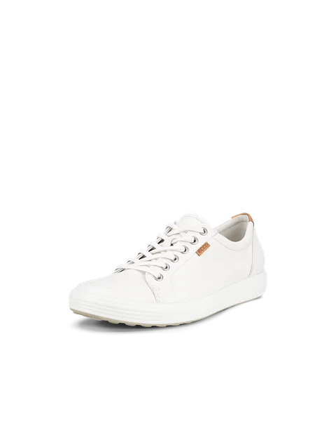 ECCO Soft 7 Damen Ledersneaker WeiB