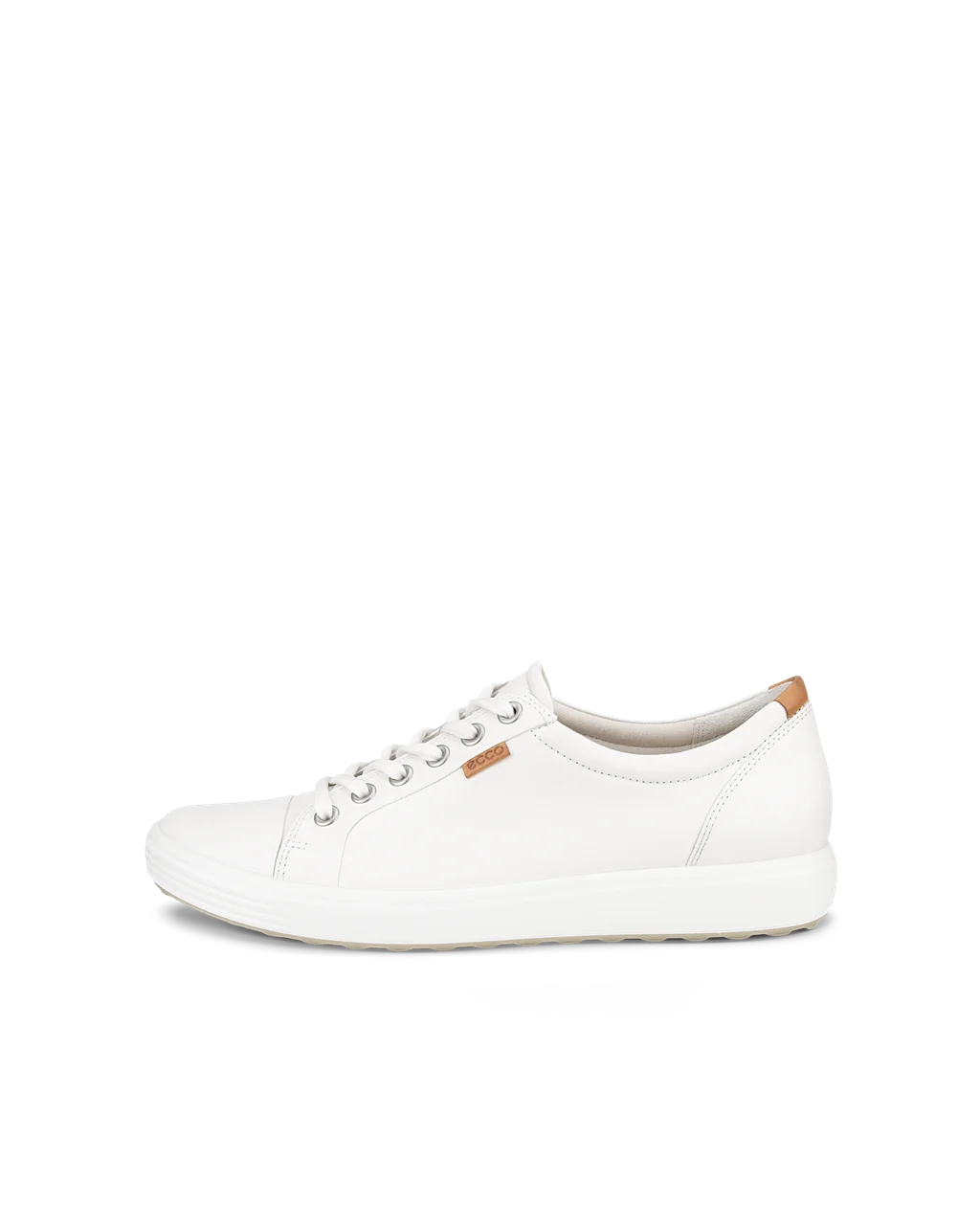 ECCO Soft 7 Damen Ledersneaker WeiB