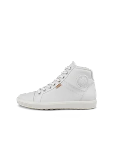 ECCO Soft 7 Damen Ledersneaker WeiB