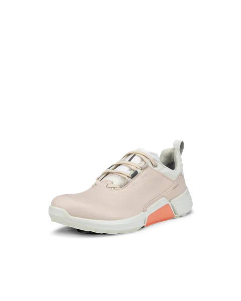 Ladies ECCO Golf Biom H4 Leather Gore Tex Golf Shoe Beige