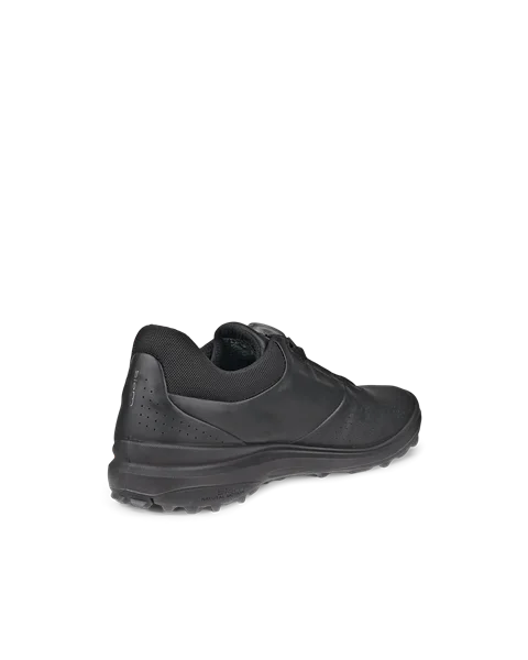 Men s ECCO Golf Biom Hybrid 3 Leather Shoe Black