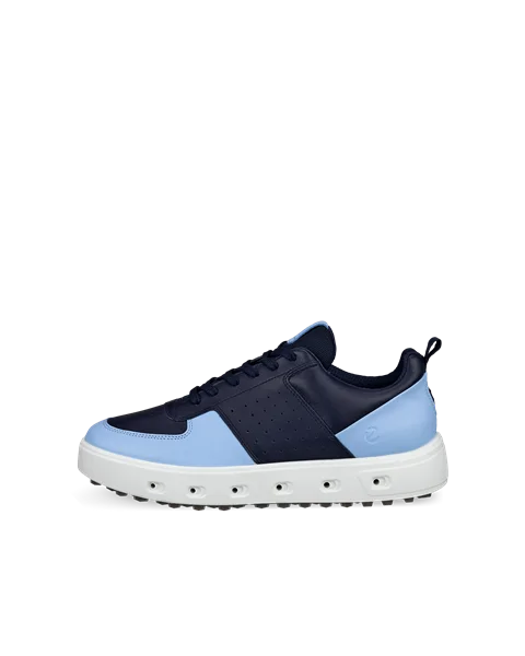 Women s ECCO Golf Street 720 Leather Gore Tex Golf Shoe Blue