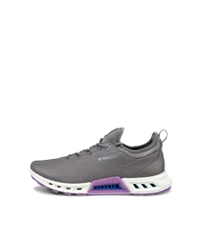 Women s ECCO Golf Biom Tour Leather Waterproof Cleats Grey