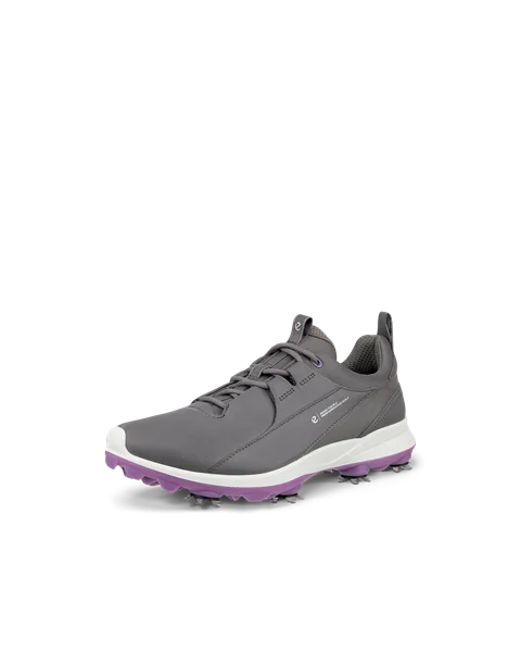 Women s ECCO Golf Biom Tour Leather Waterproof Cleats Grey