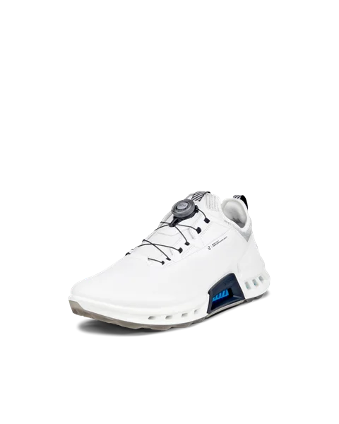 Men s ECCO Golf Biom C4 Leather Gore Tex Golf Shoe White