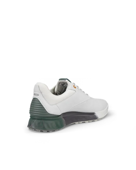Men s ECCO Golf S Three Leather Waterproof Shoe White