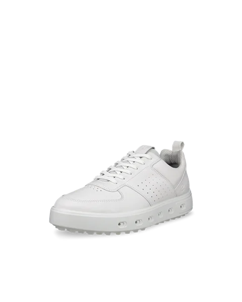 ECCO Golf Street 720 chaussure de golf en cuir Gore Tex pour homme Blanc