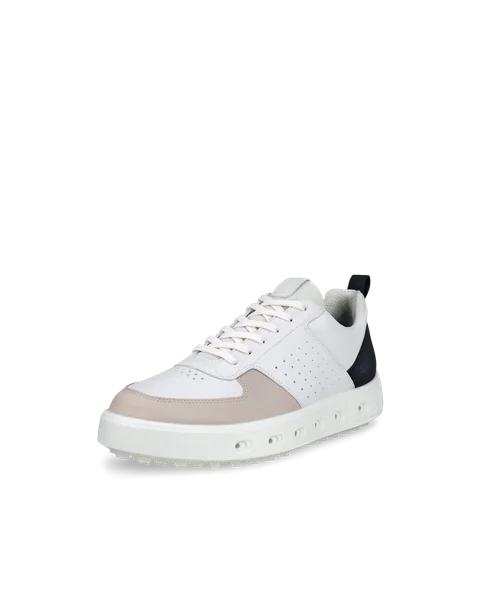Men s ECCO Golf Street 720 Leather Gore Tex Golf Shoe White