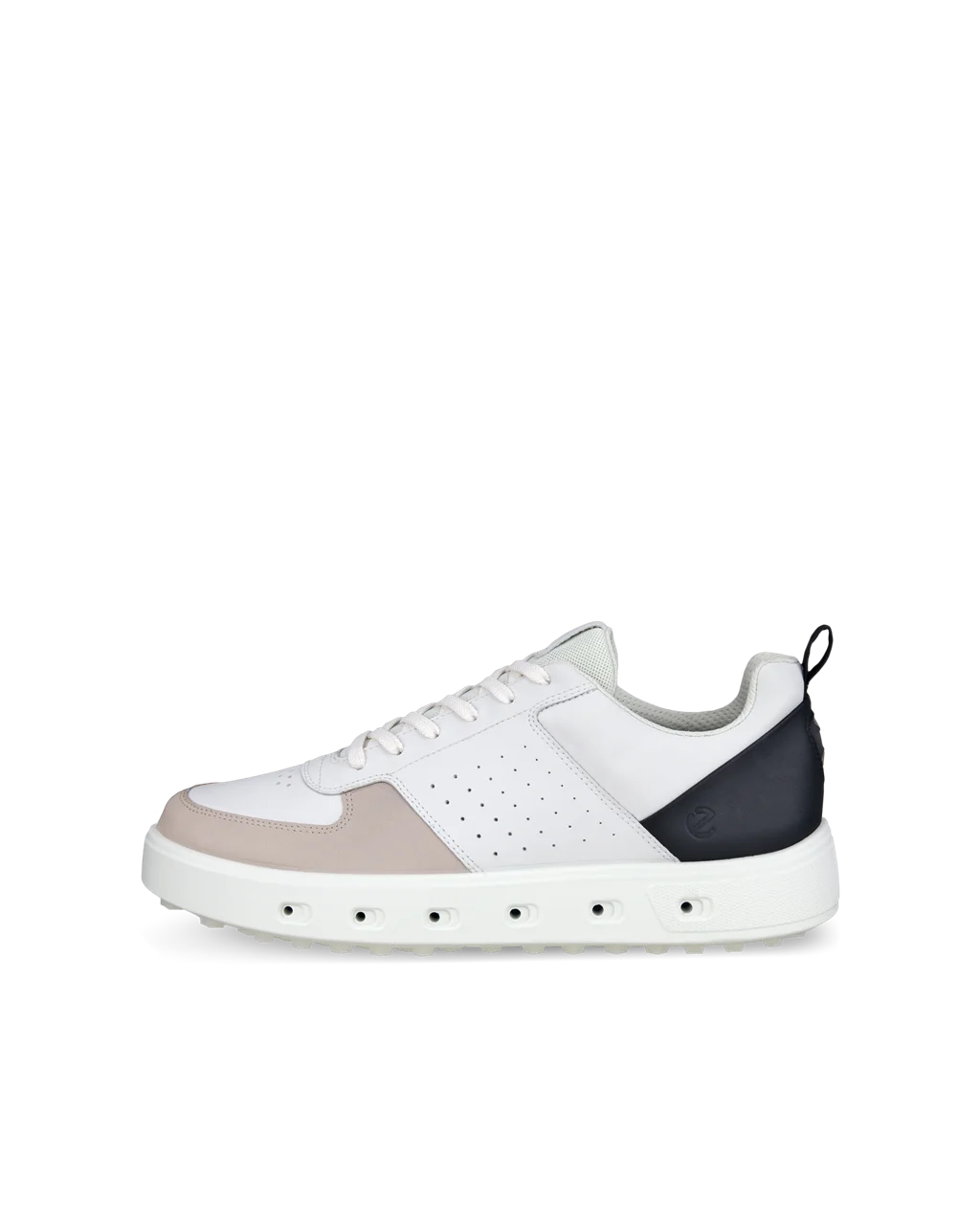 Men s ECCO Golf Street 720 Leather Gore Tex Golf Shoe White