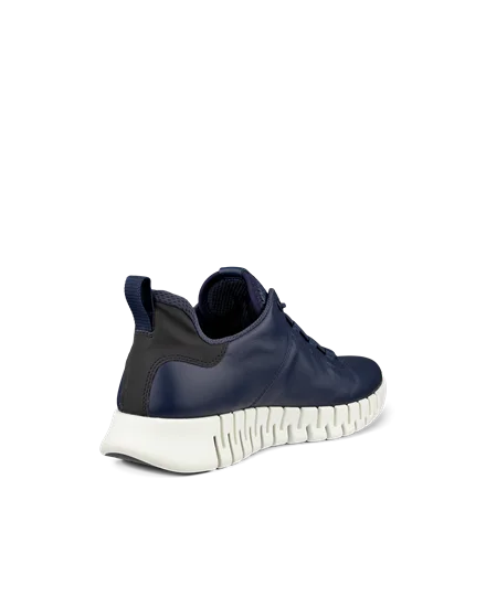 ECCO® Gruuv Herren Ledersneaker | Marineblau