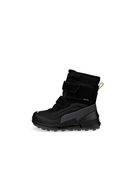 Kids ECCO Biom K2 Suede Gore Tex Winter Boot Black