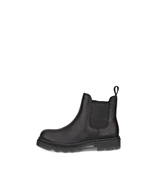 Kids ECCO Urban Snowboarder Suede Gore Tex Winter Boot Black