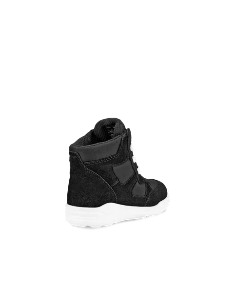 Kids ECCO Urban Mini Suede Ankle Boot Black