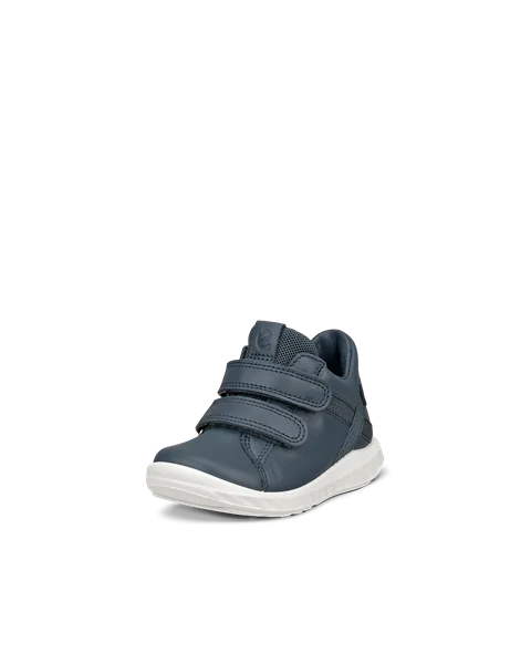 Kids ECCO Sp.1 Lite Infant Leather Hook Loop Trainer Blue
