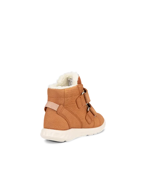 Boys ECCO SP.1 Lite Nubuck Gore Tex Shoe Brown
