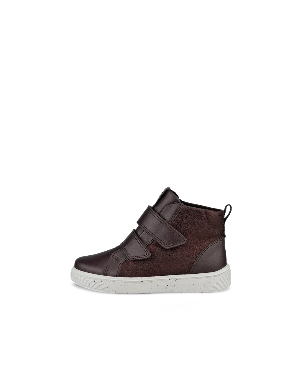 Kids ECCO Street Tray Leather Waterproof Shoe Brown