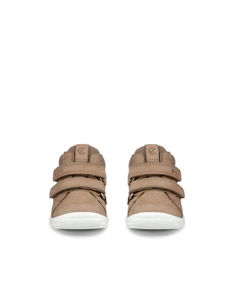 ECCO SP.1 Lite Kinderen nubuck klittenband sneaker met gore tex Beige