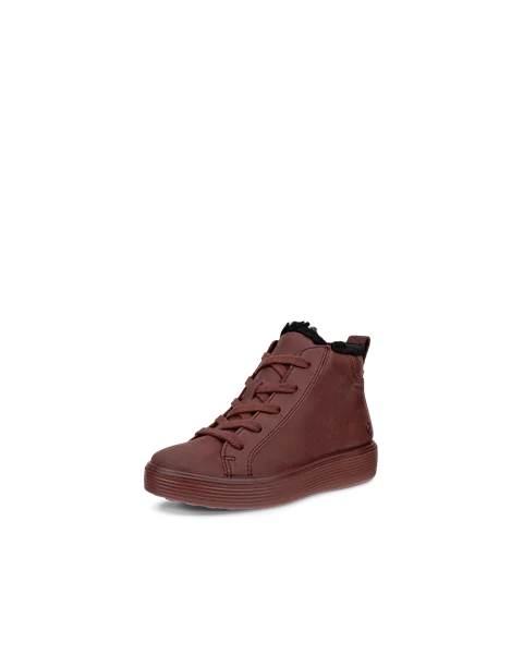 ECCO Soft 60 chaussures impermeable en nubuck pour enfant Bordeaux