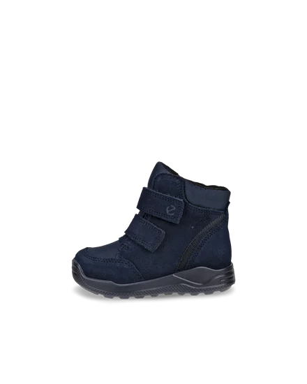 Kids ECCO Urban Mini Suede Gore Tex Ankle Boot Navy