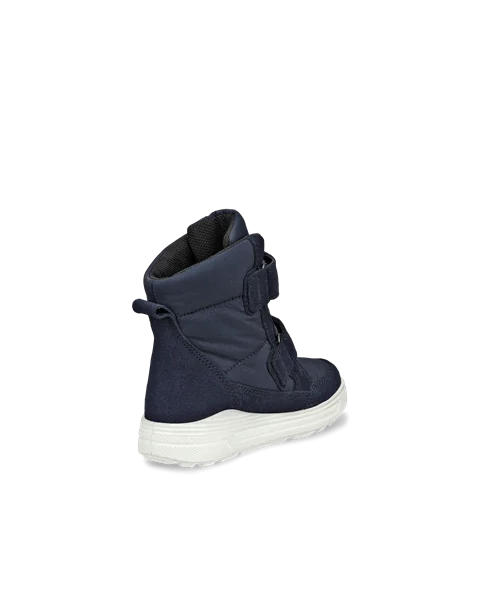 Kids ECCO Urban Snowboarder Suede Gore Tex Winter Boot Navy