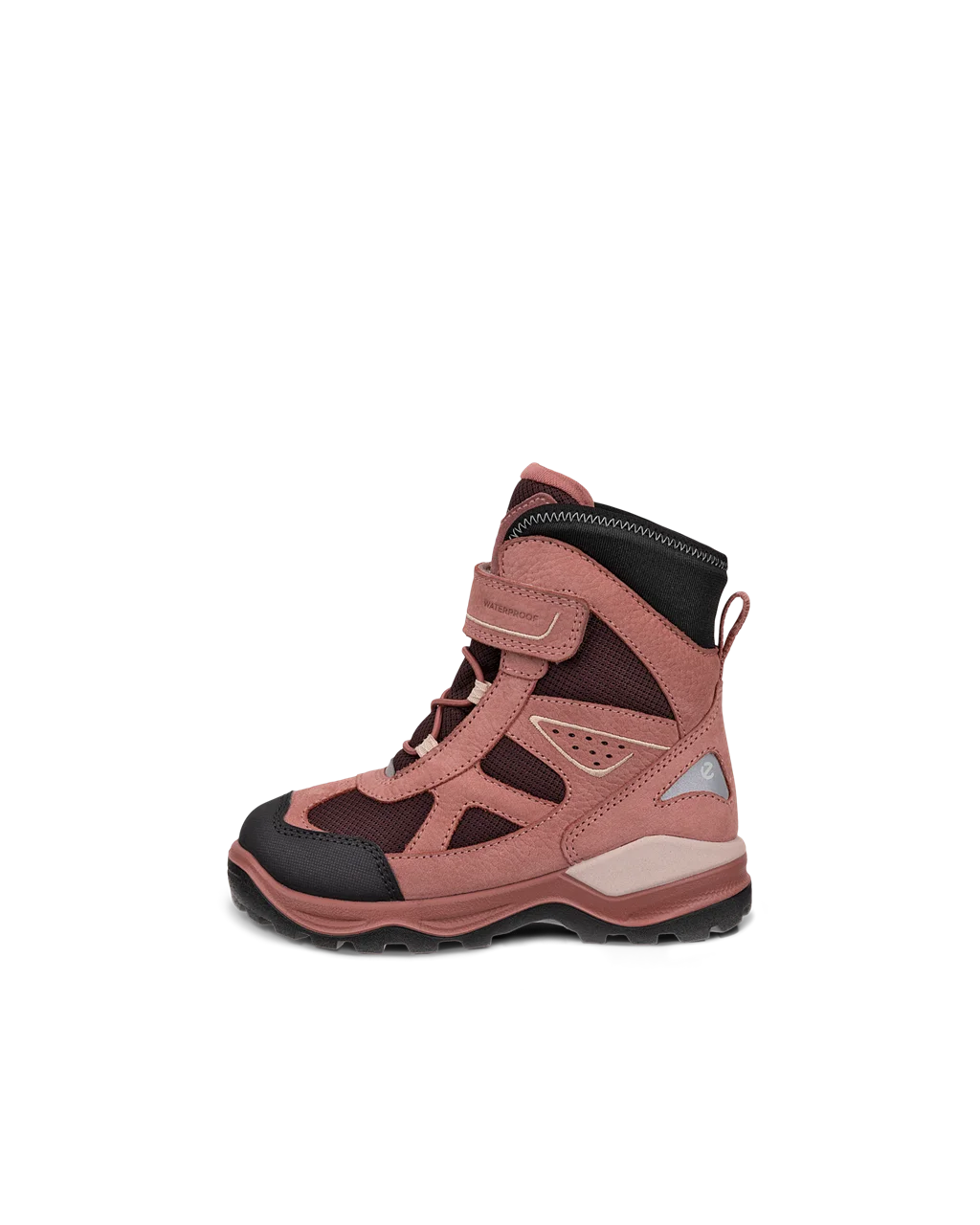 Kids ECCO Snow Mountain Nubuck Waterproof Winter Boot Pink